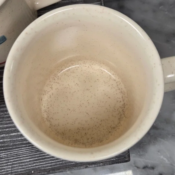 VTG Pfaltzgraff Saratoga Aztec Southwestern Speckled Stoneware Mugs, Set 4, RARE - Picture 10 of 16